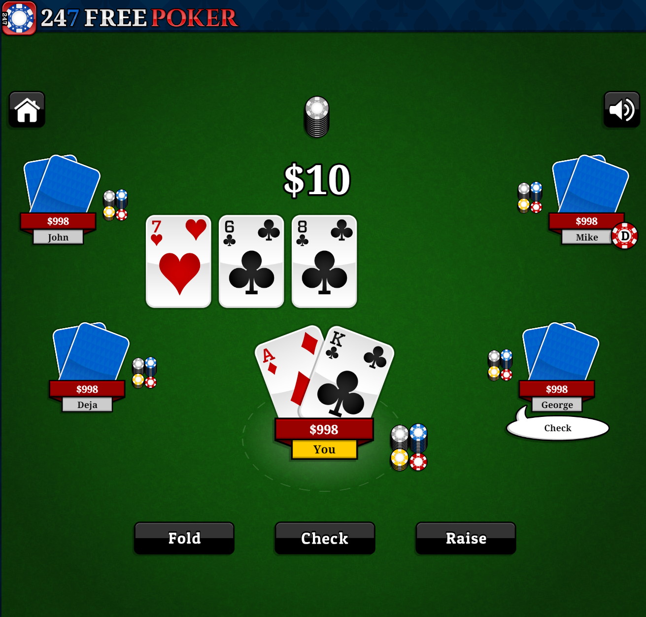 poker flop example